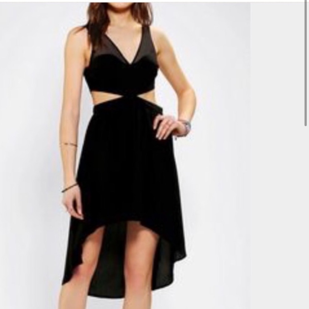 NEW Sparkle & Fade Black Open Waist Dress